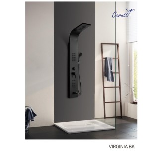 Душевая панель Ceruttispa VIRGINIA BK из нерж стали, цвет черный