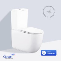 Унитаз напольный Ceruttispa MIRKO Tornado CT11090 безободковый