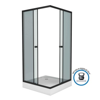 Душевой уголок Niagara Eco NG-008-14QT (80х80х195) поддон (13см), тонир