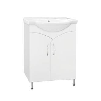 Тумба с раковиной Style Line Эко Стандарт №15 60 см белая Тумба с раковиной Style Line Эко Стандарт №15 60 см белая