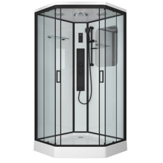 Душевая кабина Niagara NG 6902-01GD Black 100х100х210