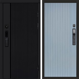 Входная дверь Termo-Door Смарт Урбан Черный - Флат Грей софт