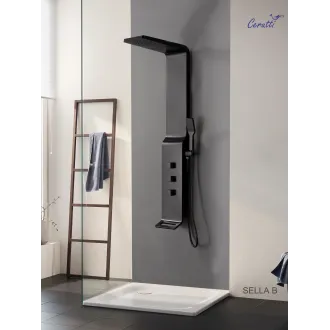 Душевая панель Ceruttispa SELLA B из нерж стали, цвет черный